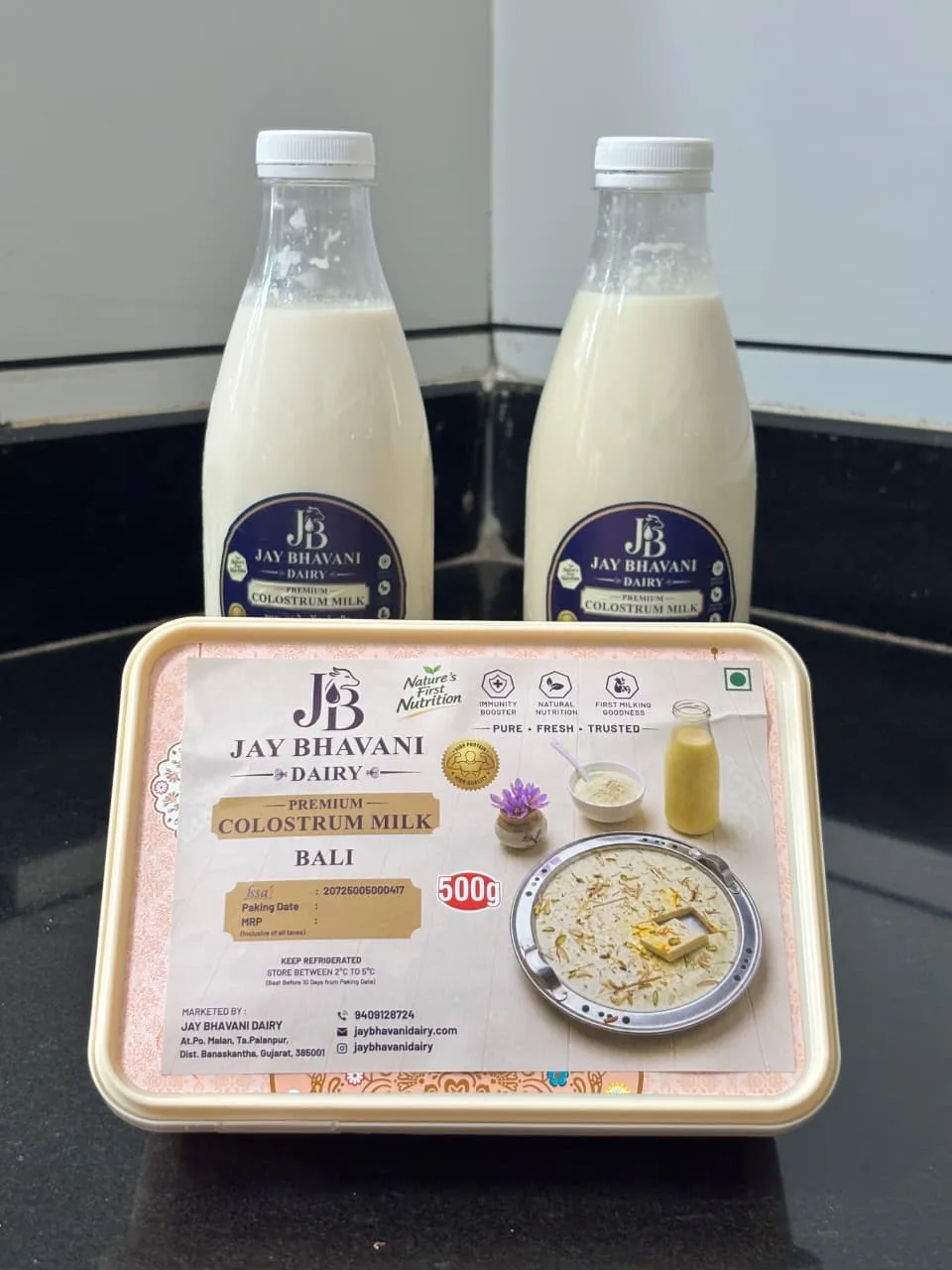 Cow Colostrum Milk 2L + Bali 500g Combo